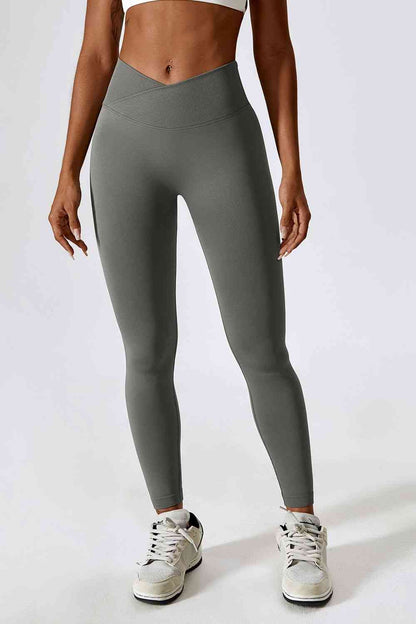 Leggings deportivos ajustados con cinturilla ancha