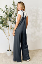 Double Take Wide Strap Overalls