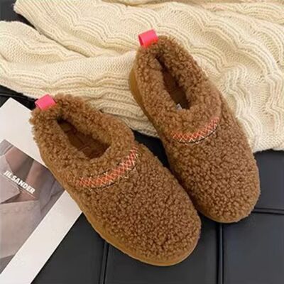 Braided Sherpa Slippers