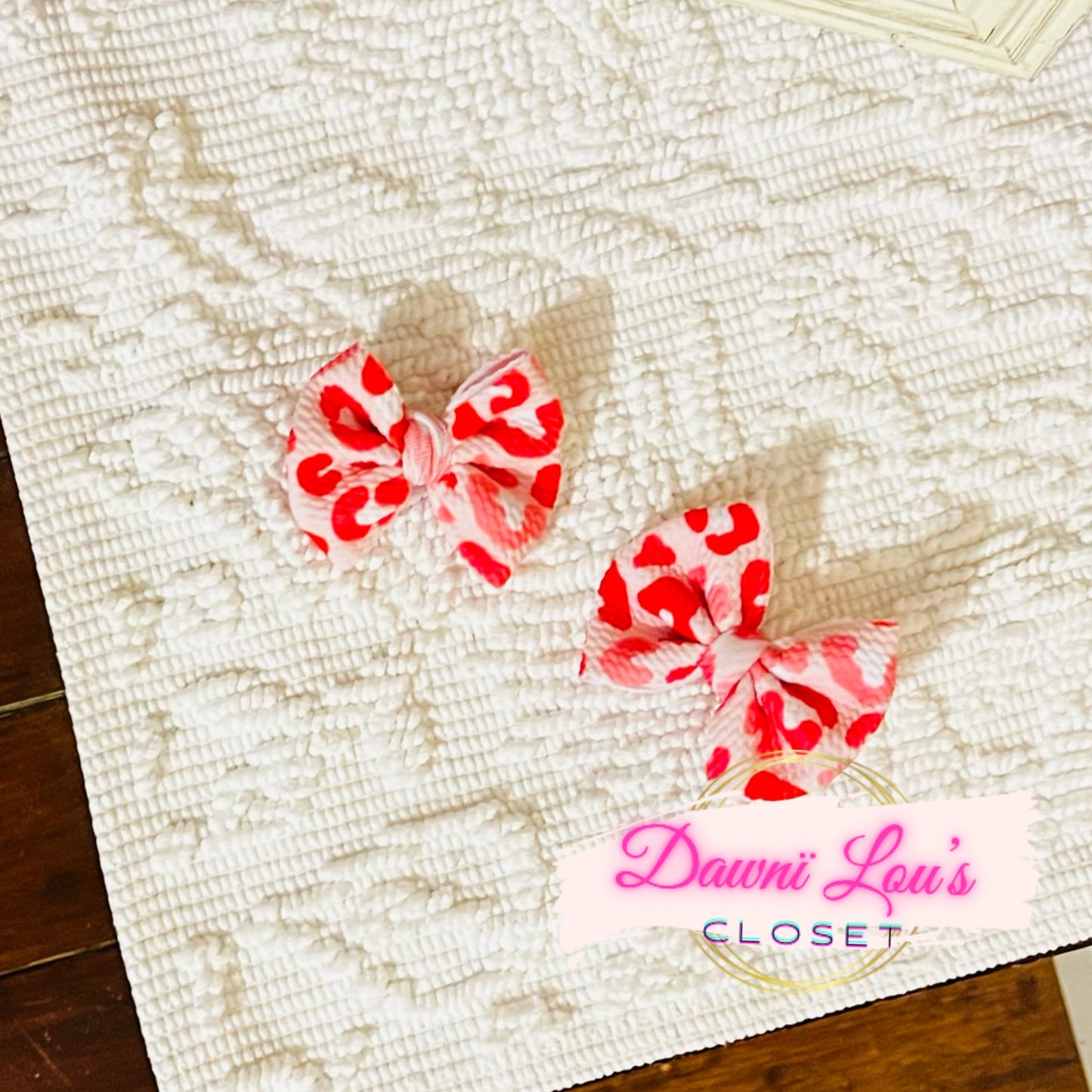 Leopard Valentine’s Bows