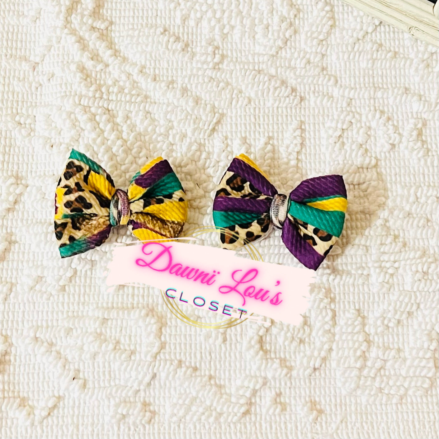 Sassy Mardi Gras Bows