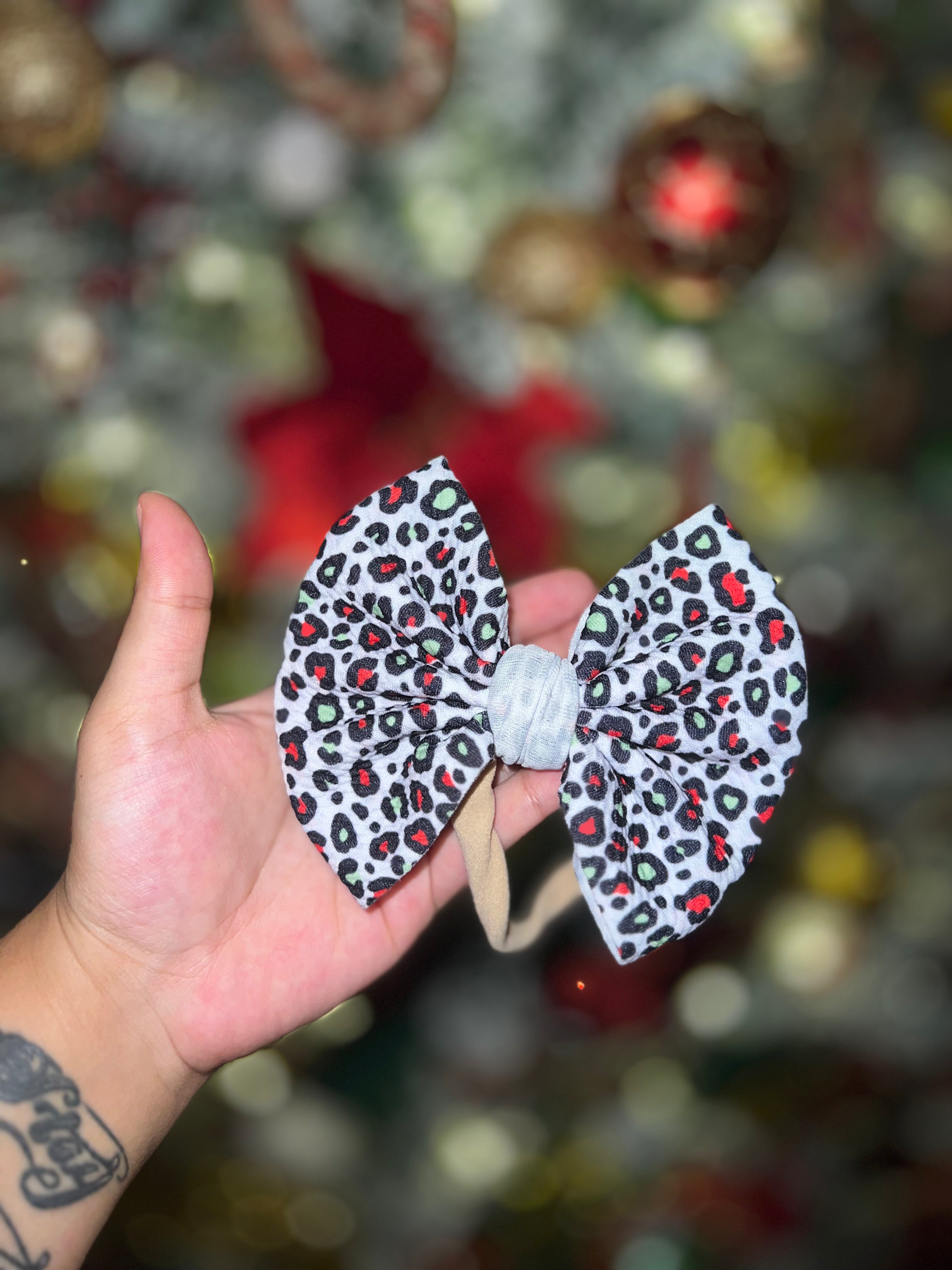 Leopard Christmas Nylon