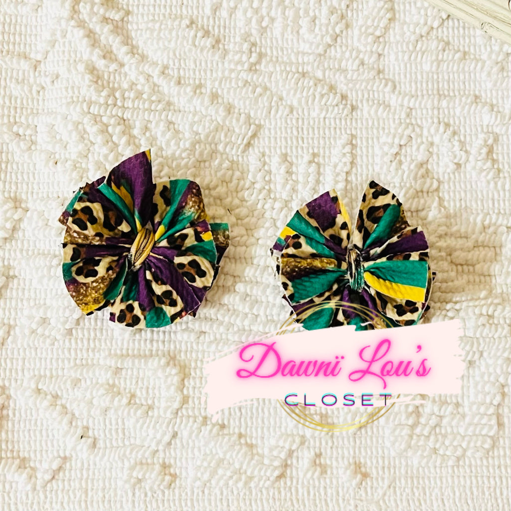 Sassy Mardi Gras Bows