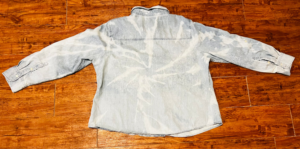 Acid Washed Denim Button Down