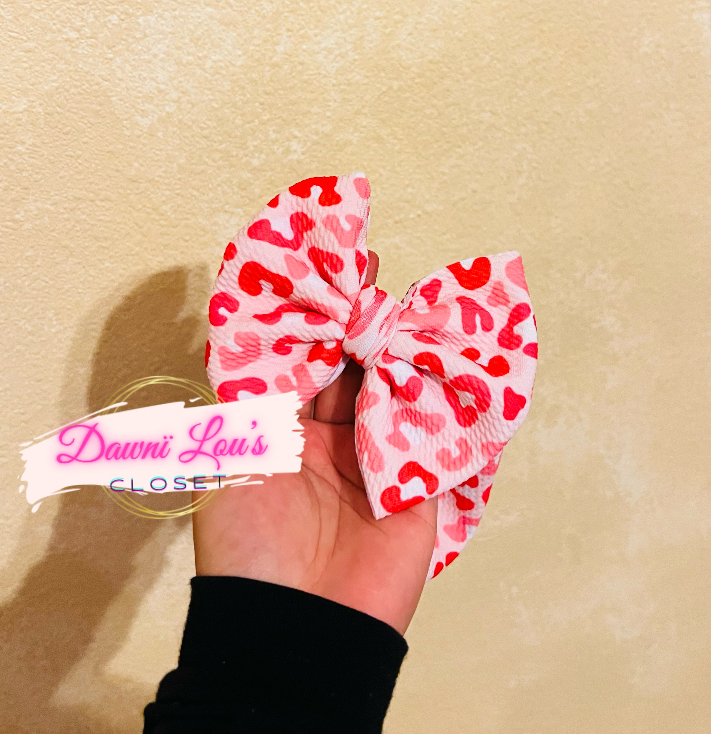 Leopard Valentine’s Bows