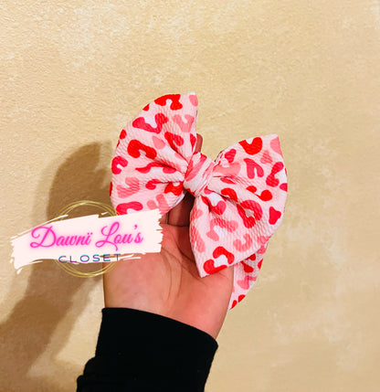 Leopard Valentine’s Bows