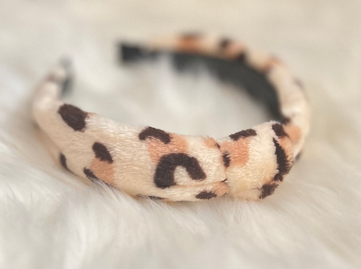 Leopard Fuzzy Headbands