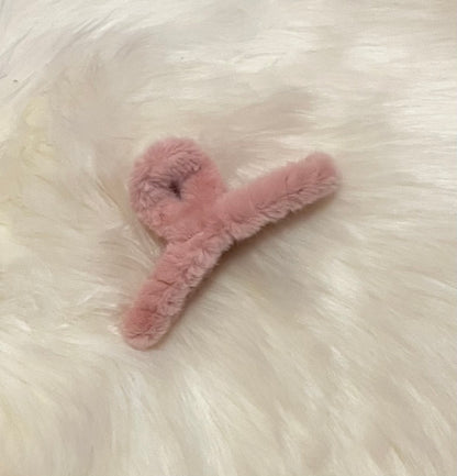 Fuzzy Hair Clips