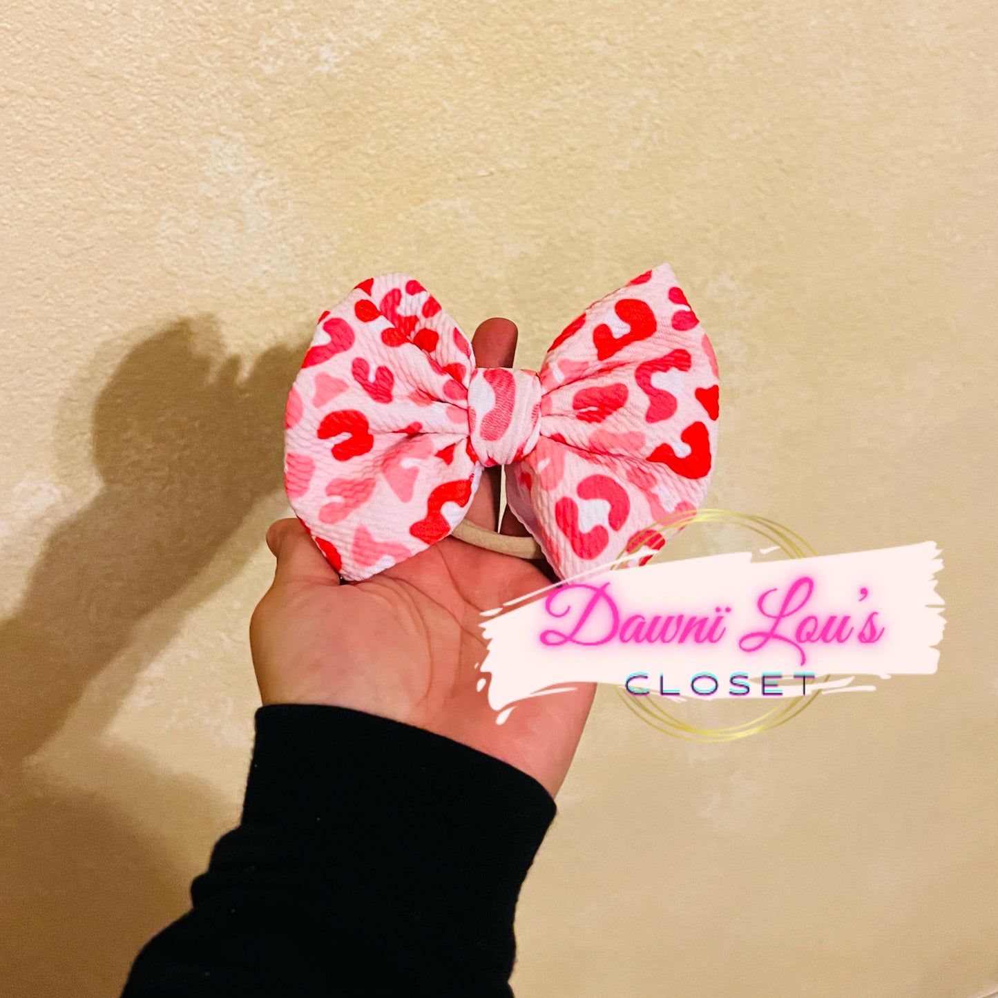 Leopard Valentine’s Bows