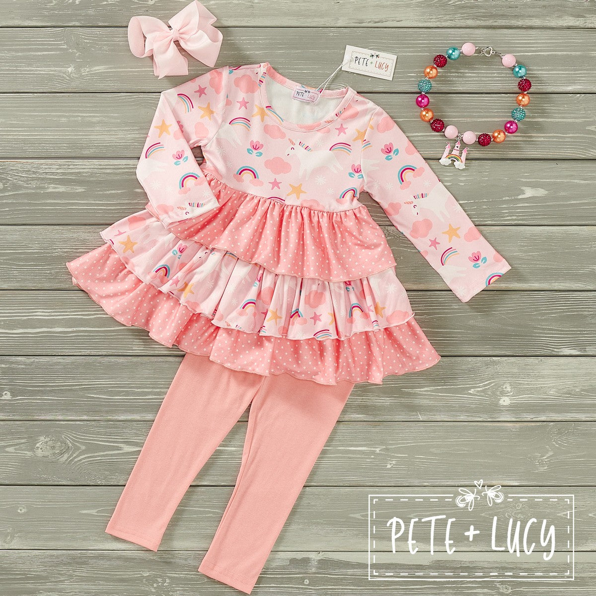 Conjunto de pelusa de unicornio