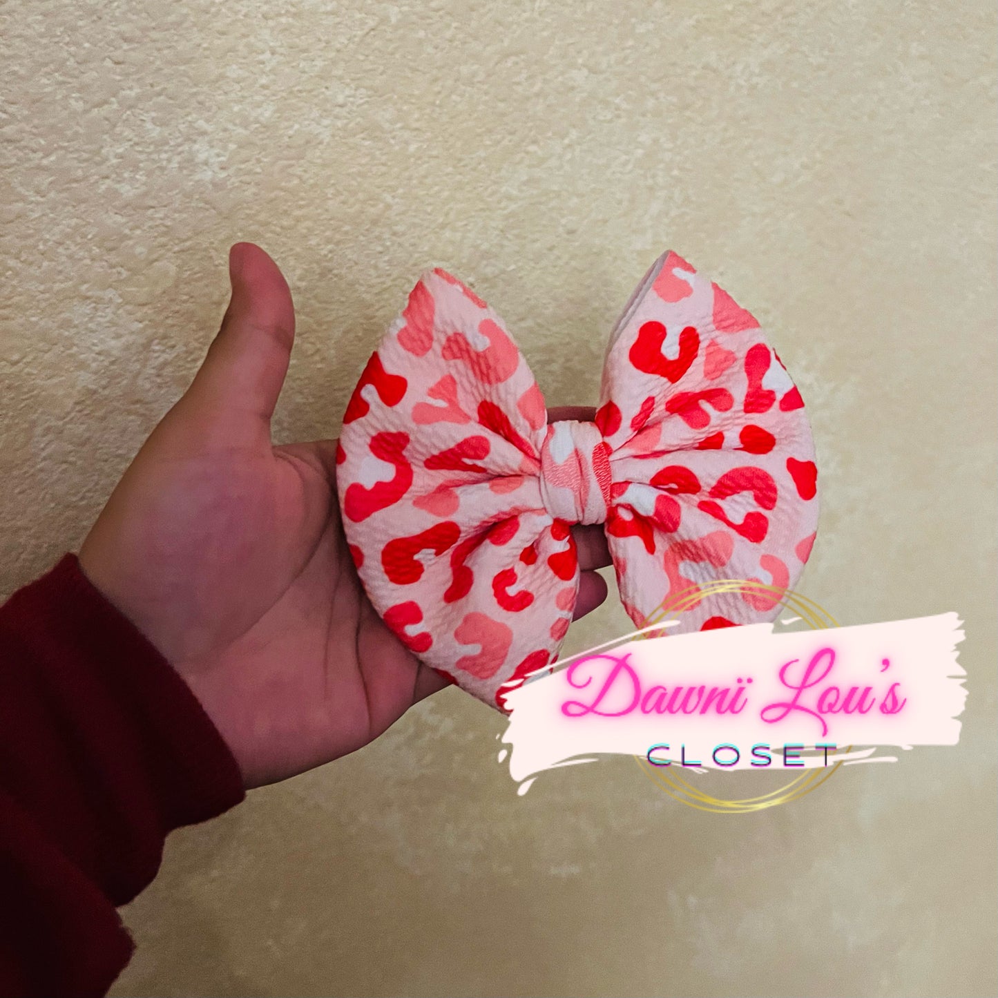 Leopard Valentine’s Bows